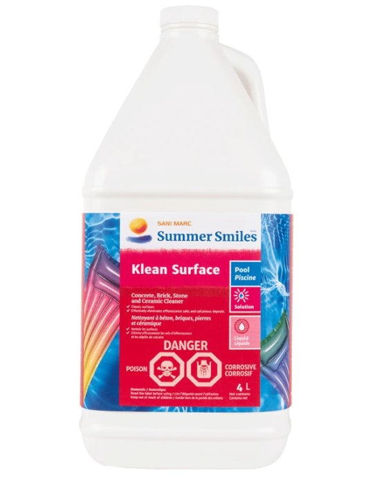 Summer Smiles Klean Surface 4L (29% Hydrochloric Acid)