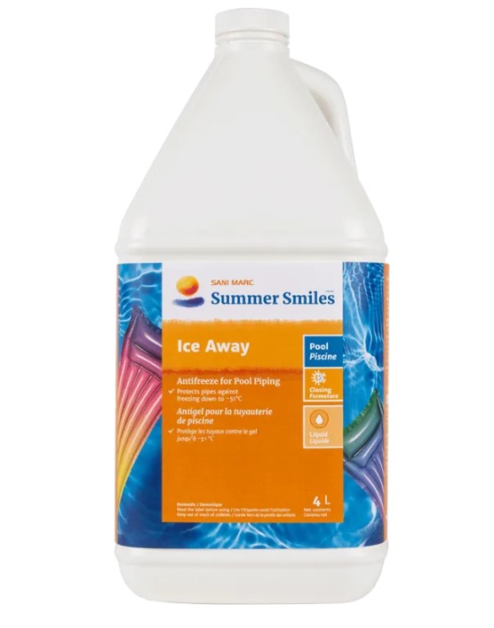 Summer Smiles Ice Away Pool Piping Antifreeze 4L